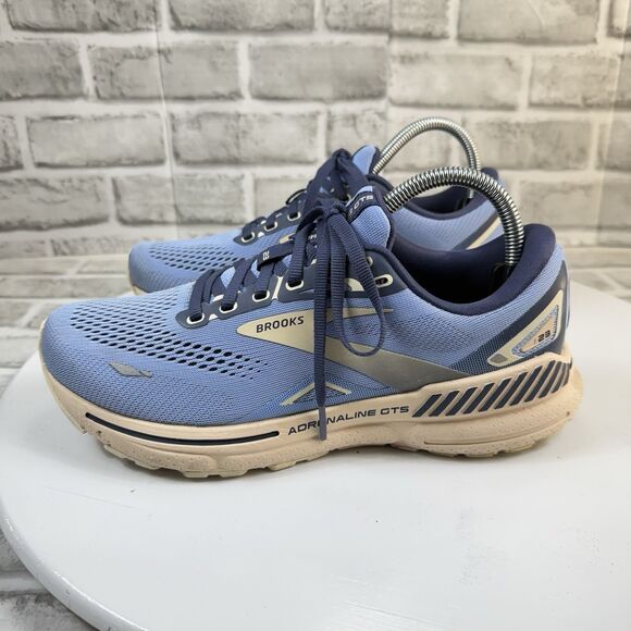 Brooks Adrenaline GTS 23 Women’s Size 9 Vista Blue Linen Running Walking Sneaker - Picture 3 of 11